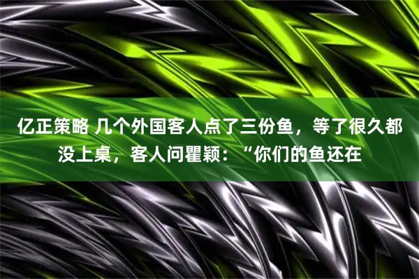 亿正策略 几个外国客人点了三份鱼，等了很久都没上桌，客人问瞿颖：“你们的鱼还在