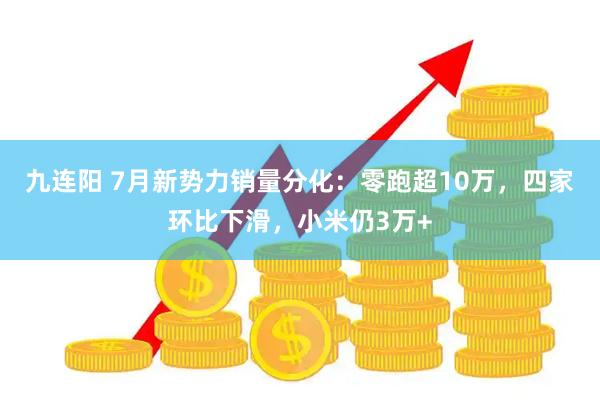 九连阳 7月新势力销量分化：零跑超10万，四家环比下滑，小米仍3万+